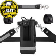 abcGoodefg Leather Firefighter Radio Strap and Holder, Reflective