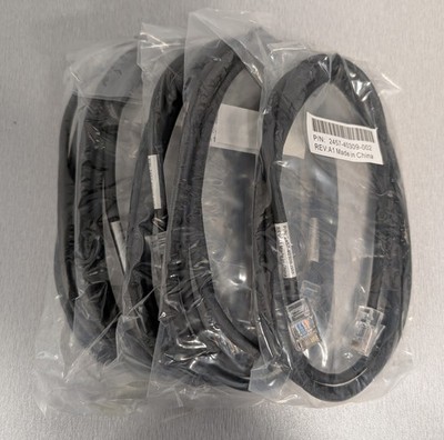 [SET OF 5] UTP-CAT 5(?) Ethernet (RJ45) Patch Cable - 5ft Black, New