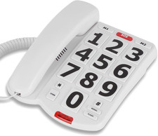 Landline Phones for Seniors, Simple Big Button Phone for Seniors, Corded Telepho