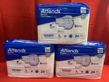 Attends Incontinence Brief L Breathable Extra Heavy Absorbency 24 Ct Ea Lot Of 3