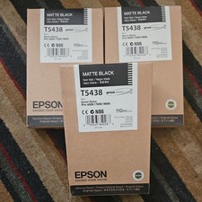 Lot Of 3 Epson Ink Cartridges for Stylus Pro - Matte Black T5437