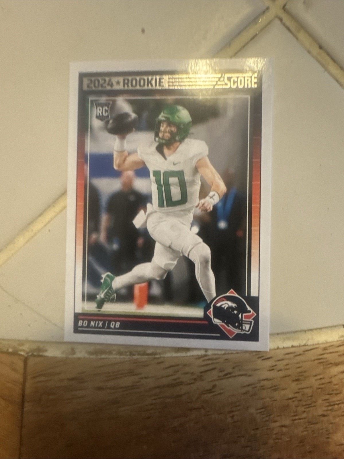 2024 Score - Rookies Scorecard #332 Bo Nix (RC)