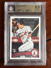 2011 Topps Update Mike Trout Rookie BGS 9.5 Angels US175