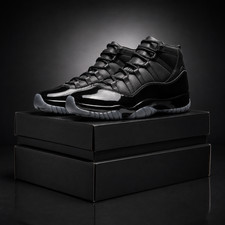 Comme des Garcons x Air Jordan 11 Triple Black IV7639-001