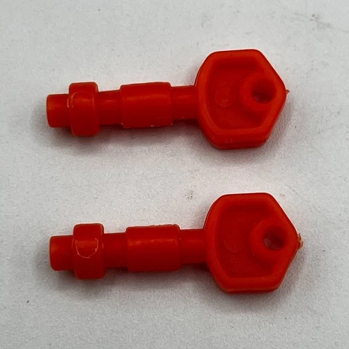 1986 RED GI Joe Action Force Havoc Tank Nose Guns Accessory Part Piece