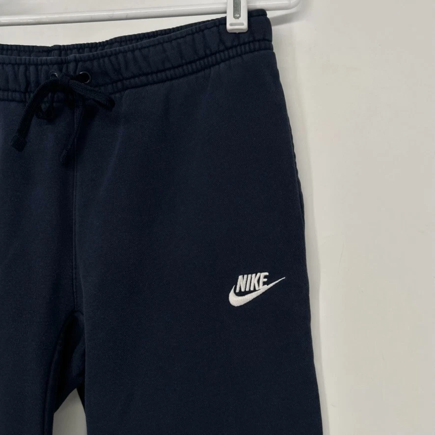 Pantalones Nike Para Hombre Pequeños Azul Club Polar Dobladillo Abierto Pantalones de Sudadera Ropa Deportiva Foto 2 de 4