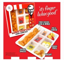 KFC Kentucky Smażony kurczak Guma Cukierki Combo Zestaw posiłków Frytki Mac i ser 7,1 uncji