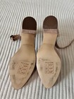 Women's Saludos Block Heel In Nude Suede Sz 6 — photo 2