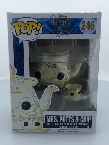 Funko POP! Disney Beauty and The Beast Mrs. Potts & Chip #246 DAMAGED BOX