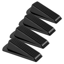 4 Pack Door Stoppers, Rubber for Bottom of Door, Rubber Door Stopper Wedge, Stur
