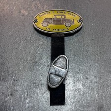 Vintage Ford Model A Club Of America License Plate Topper Car Club Plaque Badge
