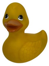 LARGE 5" Bath  Body Works Yellow Rubber Duck Toy Vinyl Ducky Duckie Floats
