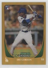2011 Bowman Draft Chrome Gold Refractor 42/50 Dee Gordon #40 0lm