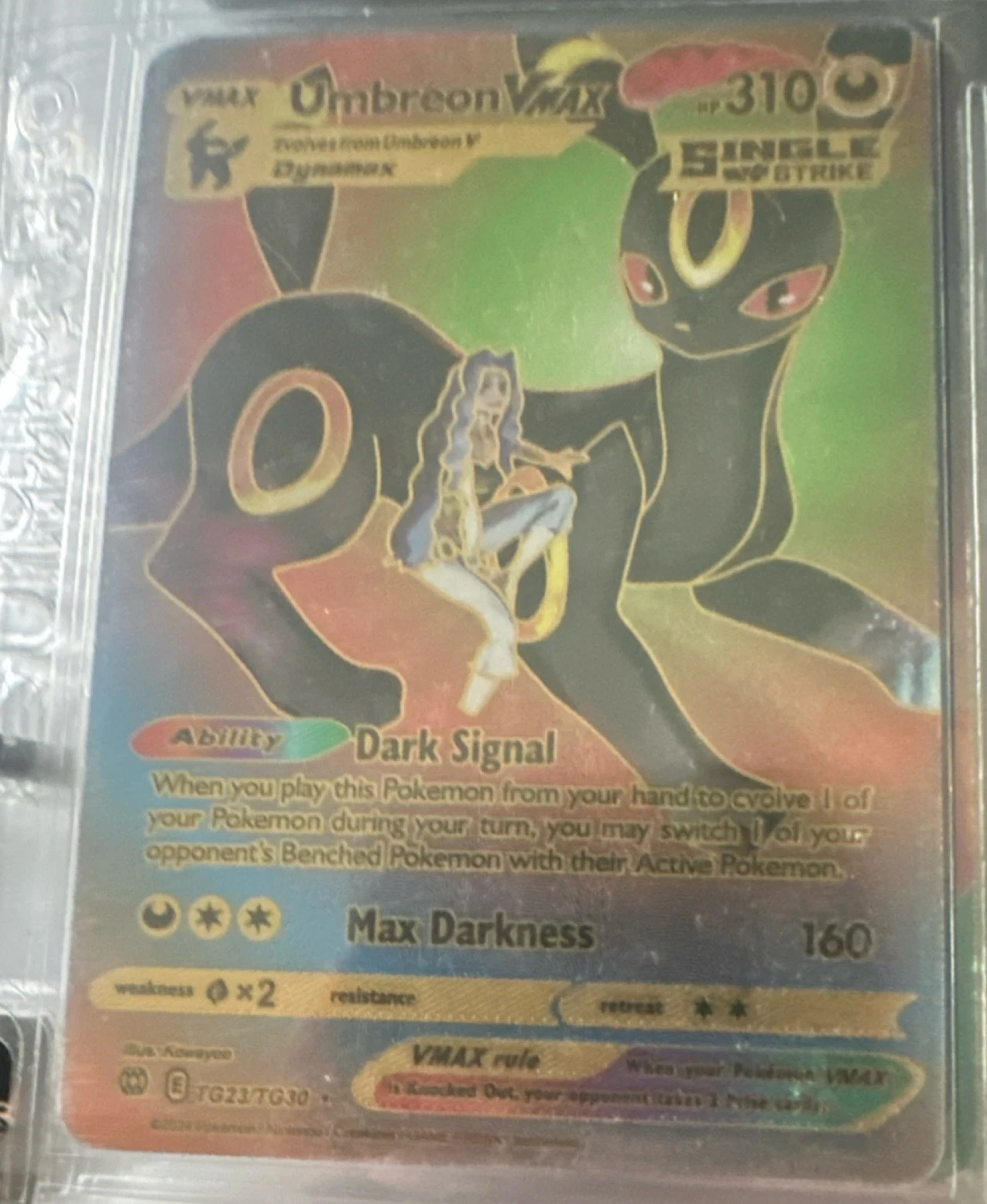 Pokémon Umbreon Crossing the Ruins... Holo Rare Card Japanese