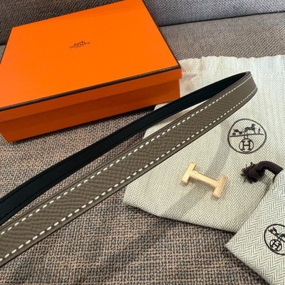 Hermès Belt Set — 13mm Focus Buckle + 3 Reversible Straps focus-belt-buckle-reversible-  main image 2
