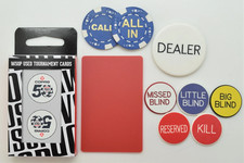 Casino Poker Set World Series Poker Deck Dealer Button Call All In & More