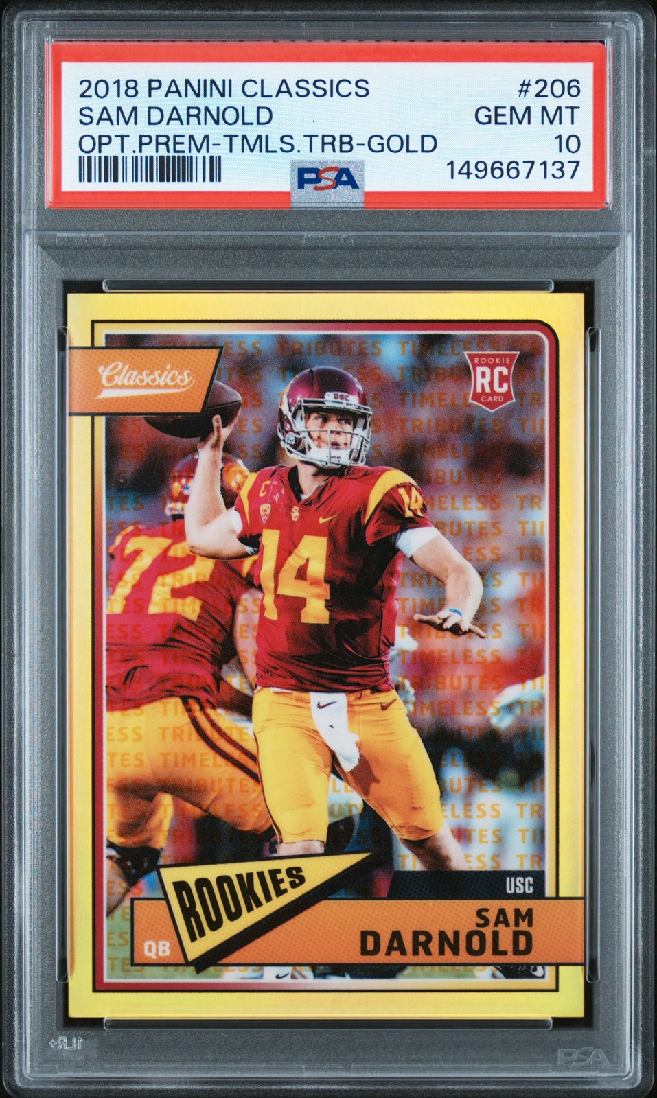 Sam Darnold Panini Classics #206 Base