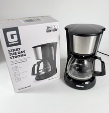 GEEPAS 1.5L Filter Coffee Machine Instant Coffee, Espresso, Macchiato Black