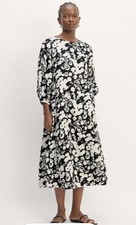 NWT Everlane black/white floral midi - size 10
