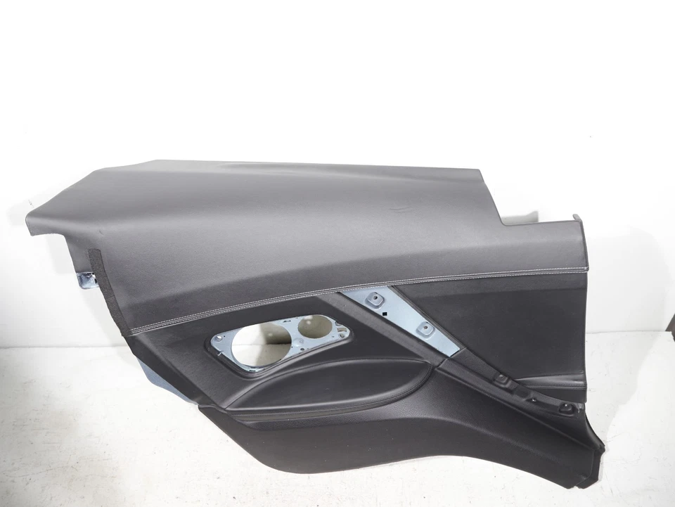 12-18 BMW 650I 640I F13 Rear Left Door Panel Cover Black W/ Stitching OEM 95K - Image 4 of 4