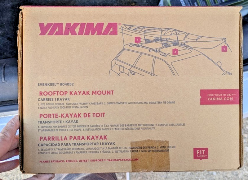 $328 Retail! Yakima EvenKeel Kayak Roof Rack Fits Most Factory Rails. See Guide.