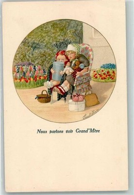 10636016 - Nous partons voir GrandMere Armchair Doll Teddy Bear No 1440 Ebner,