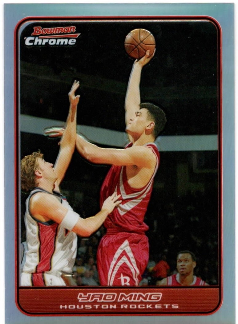 YAO MING 2006 Bowman Chrome NBA REFRACTOR  #18  ROCKETS  078/249 RARE*