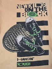 Vintage New Kids on the Block T-Shirt Hanging Tough Concert Tour Medium