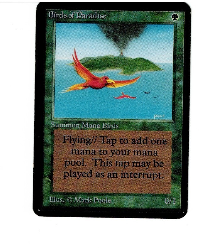 Magic the Gathering BIRDS OF PARADISE Alpha MTG
