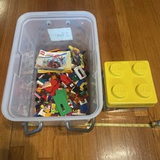 Large Lego Lot With Two Figures, Some Manuals And Bricks