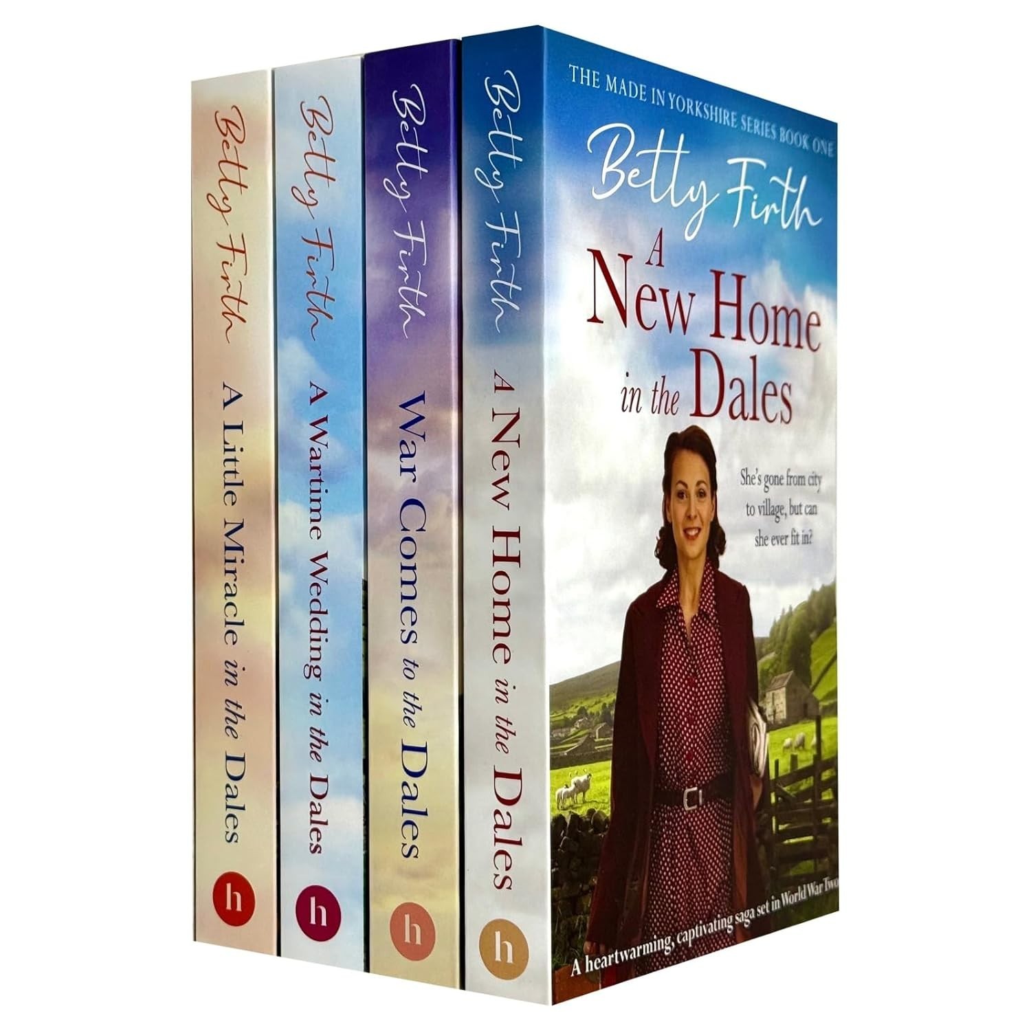 Betty Firth Unisex Made In Yorkshire Series 4 Books Collection Set By (A Wartime Wedding In The Dales, A New Home In The Dales, War Comes To The Dales And A - Image 4