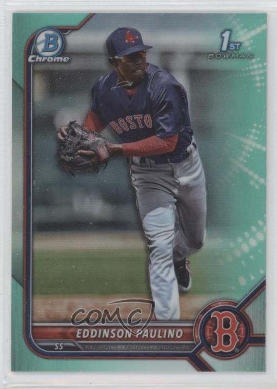 2022 Bowman Chrome Prospects Aqua Refractor /125 Eddinson Paulino #BCP-175 an9