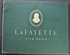 1934 Nash LaFayette Catalog Brochure Touring Sedan Coupe Nice Original 34