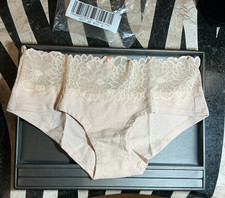 VTG VS VICTORIA SECRET PINK Lace Trim Extra Low Rise Hipster Panty Size S