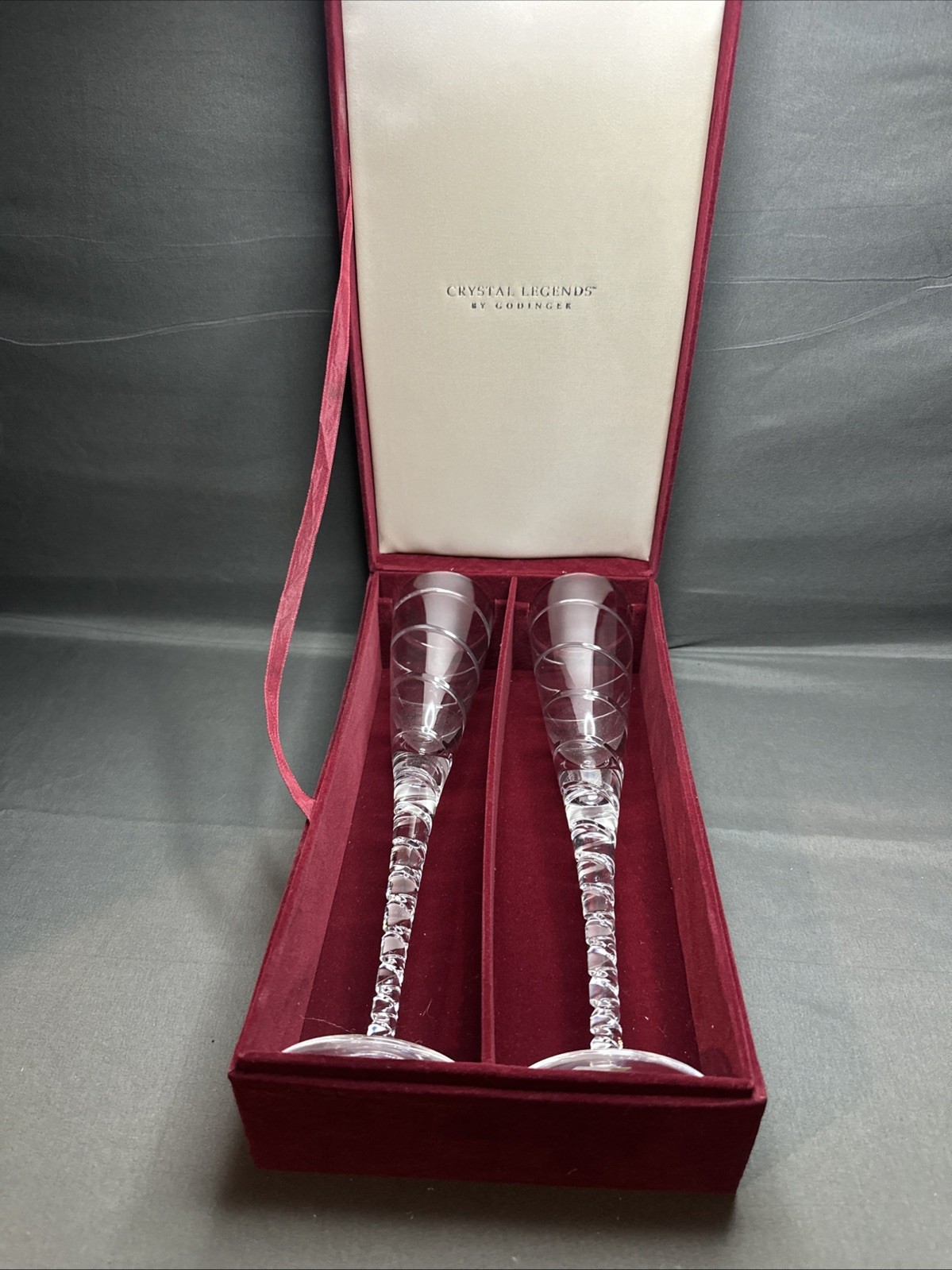 Shannon Crystal Champagne Flutes 