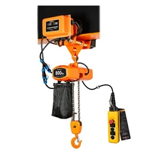 800 lb 110~120V Mini Electric Chain Hoist Power Trolley 20 ft. Chain H3 Duty