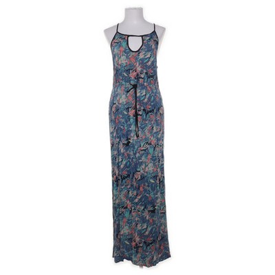 Basement Collection, Kleid, Größe: M, VEB508BR, Blau/Mehrfarbig, Viskose #DVH
