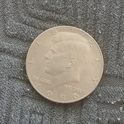 1986 P John F Kennedy Half Dollar Coin