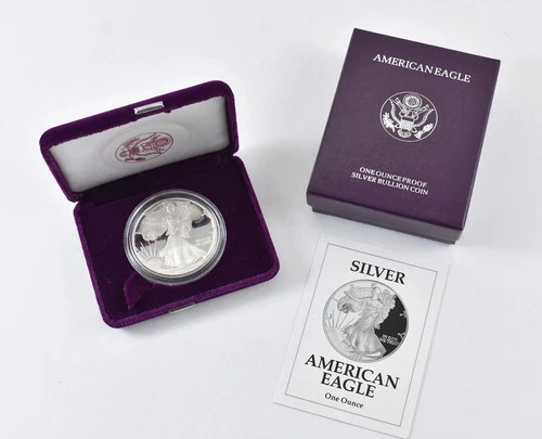 1992-S American Eagle One Ounce Silver Proof Coin w/ Original Box & COA