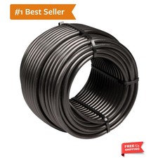 Versatile 100' 1/4" Drip Irrigation Tubing for Gardens - UV Chemical Resistant