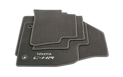 Genuine Toyota Floor Mats Set Front Rear Carpet Black With Logo C