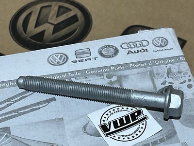 VW Caddy MK3 Stoßdämpfer hinten unten zu Blattfederschraube und Mutter Original OEM