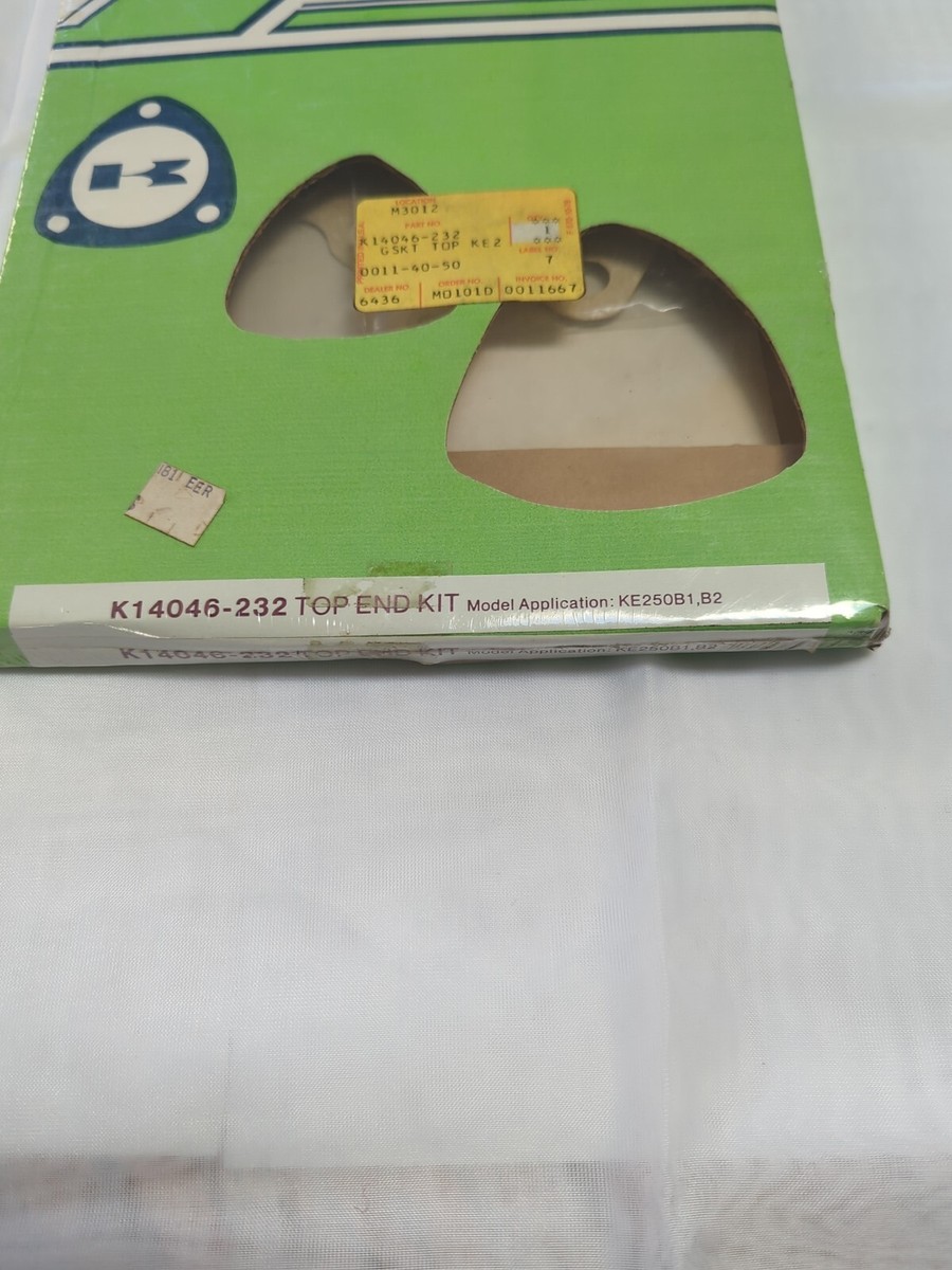 Vintage Kawasaki Top end Gasket kit for KE250 B1 & B2 K14046-232