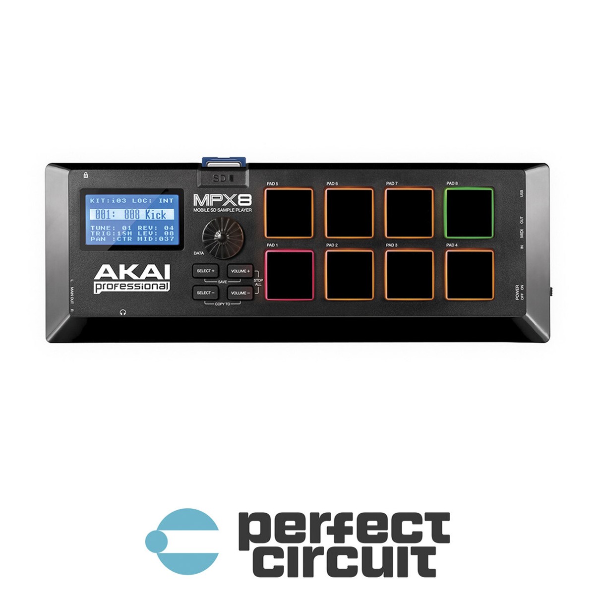 AKAI MPX8 モバイルSDサンプラー AKAI Professional MPX8 / モバイル SD サンプラー