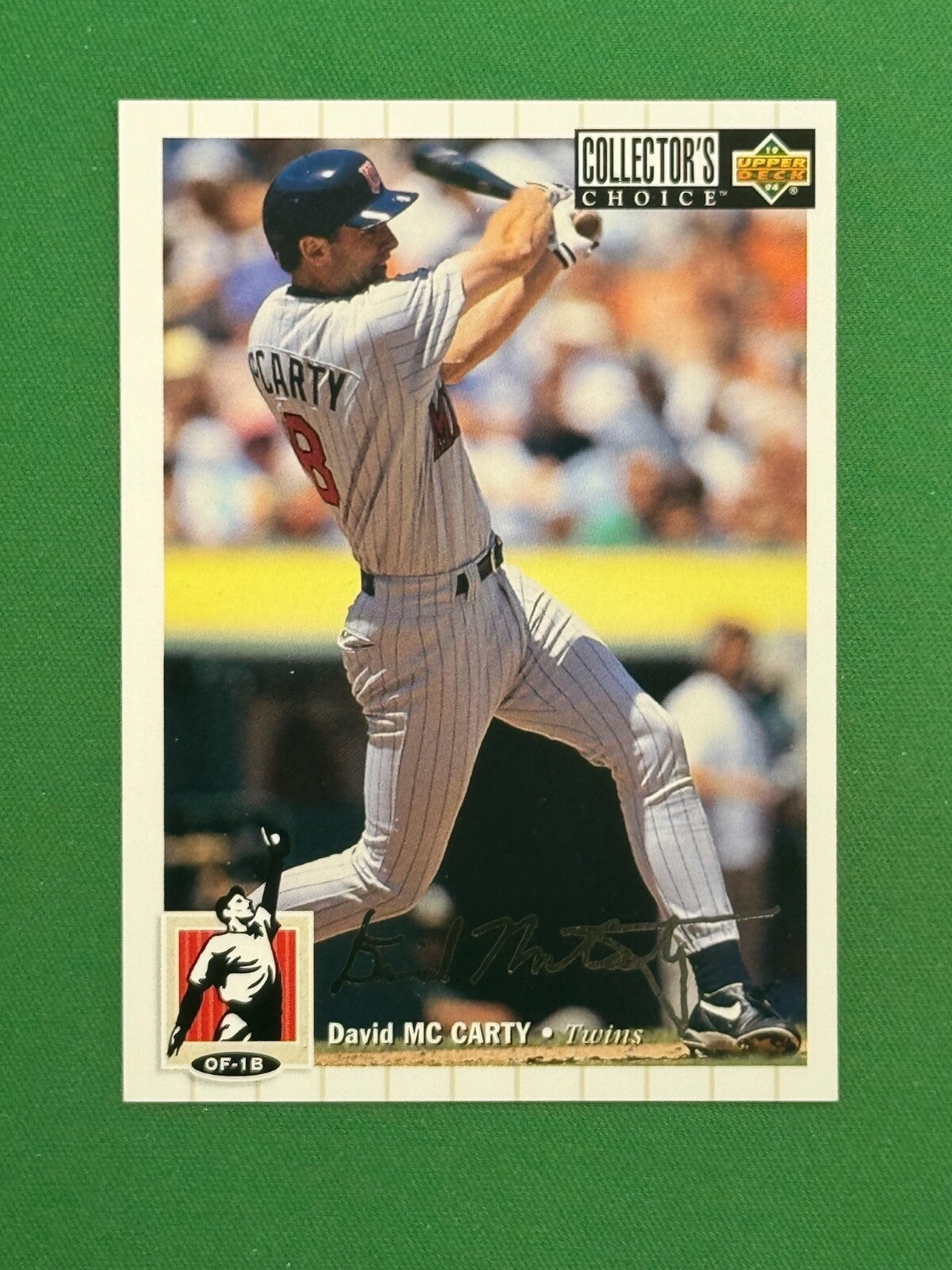1994 Upper Deck Collector's Choice #194 David McCarty Silver Signature Parallel