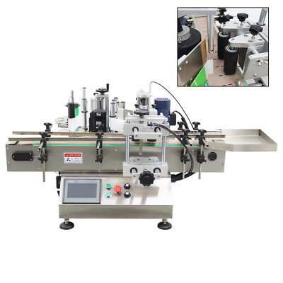 Automatic Fixed-point Chain Conveyor Table Round Bottle Labeling Machine 110V
