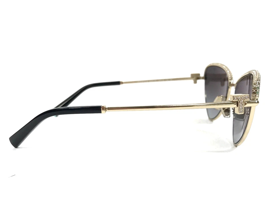Tiffany & Co. Gafas de sol TF3107-K-B 6220/3C chapadas en oro pálido con cristales transparentes Foto 4 de 4