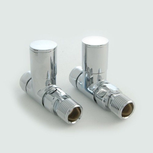 Modern Manual Radiator Valves - Milan Radiator Valve Set - Ideal for Towel Rails - Picture 4 of 52