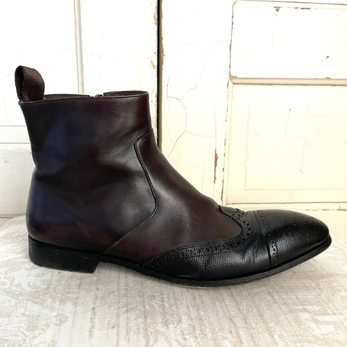 Men’s Jil Sander Wingtip Chelsea Ankle Boots Size 8 Gem