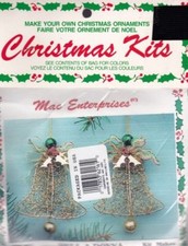 NIP VTG MERRI MAC BEAD KIT BELL-A-DONNA ORNAMENTS MAKES 2